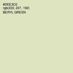 #DEE3C0 - Beryl Green Color Image